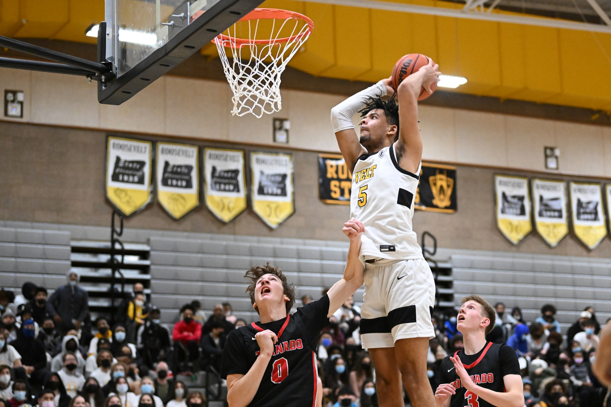 Roosevelt North Medford boys basketball Leon Neuschwander 48
